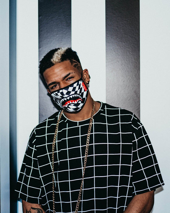 Sprayground TRIPPY CHECK FACE MASK