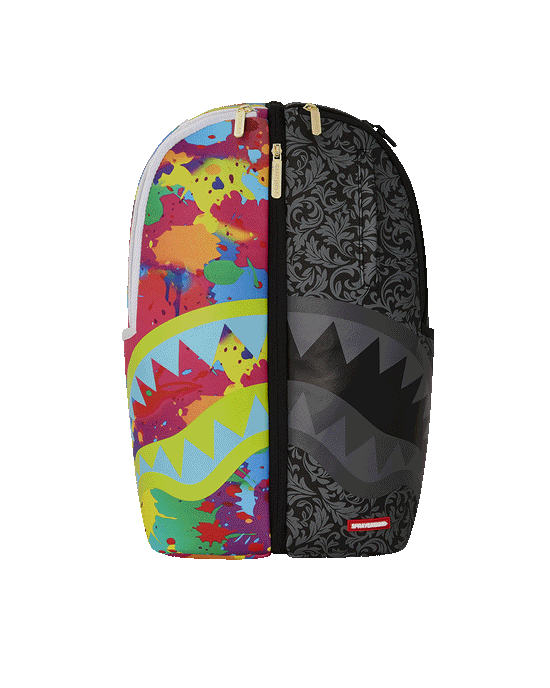 sprayground TWINS CHAOS SPLIT 2 BAGS BACKPACK