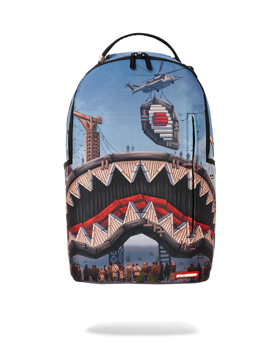 sprayground UNDER CONSTRUCTION BACKPACK