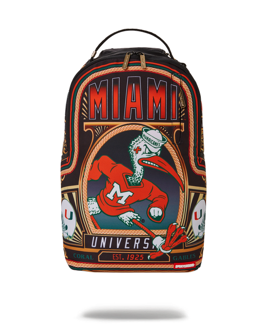 sprayground UNIVERSITY OF MIAMI BACKPACK (DLXR)