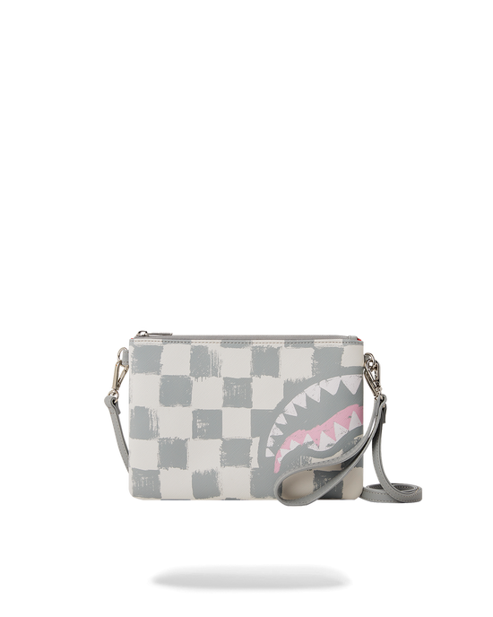 sprayground VANQUISH CREAM CROSSOVER CLUTCH