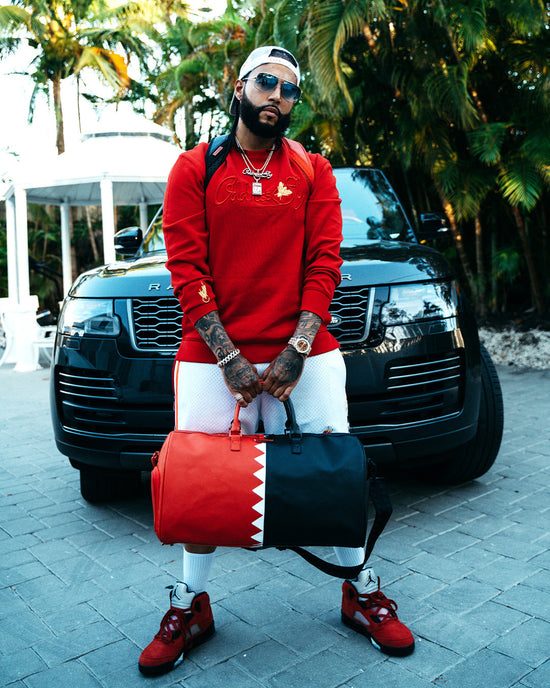 Sprayground VERTICAL SHARK CUT & SEW DUFFLE