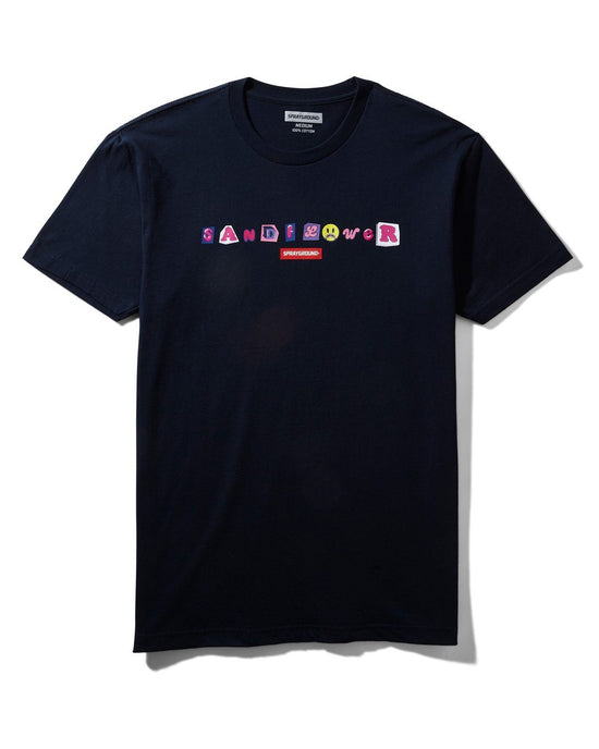 sprayground VIBE CHECK T-SHIRT (NAVY)