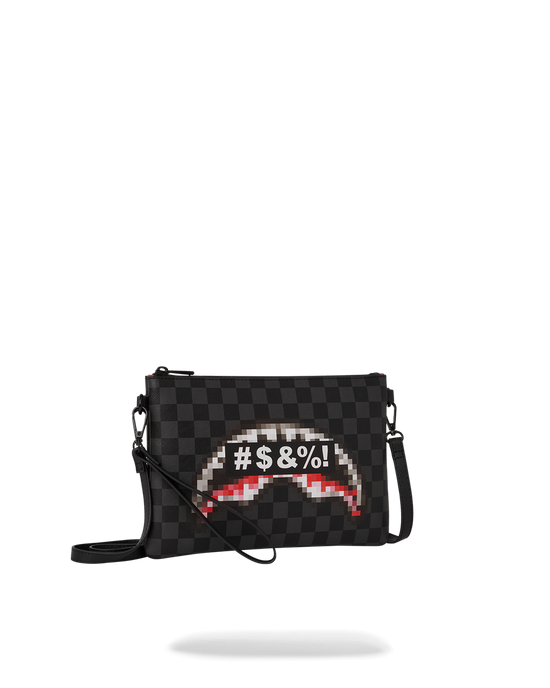 Sprayground 'WHAT THE BEEP' SHARK CROSSOVER CLUTCH