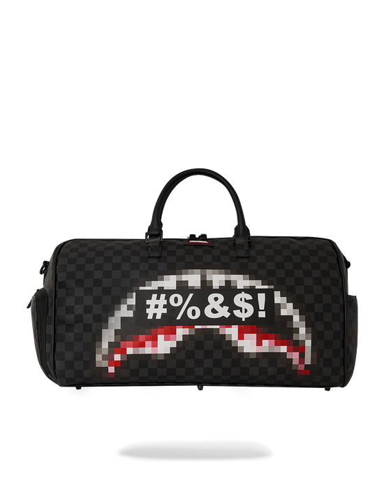 sprayground 'WHAT THE BEEP' SHARK DUFFLE
