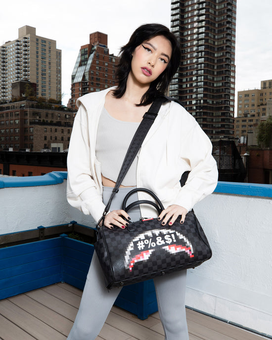 Sprayground 'WHAT THE BEEP' SHARK MINI DUFFLE