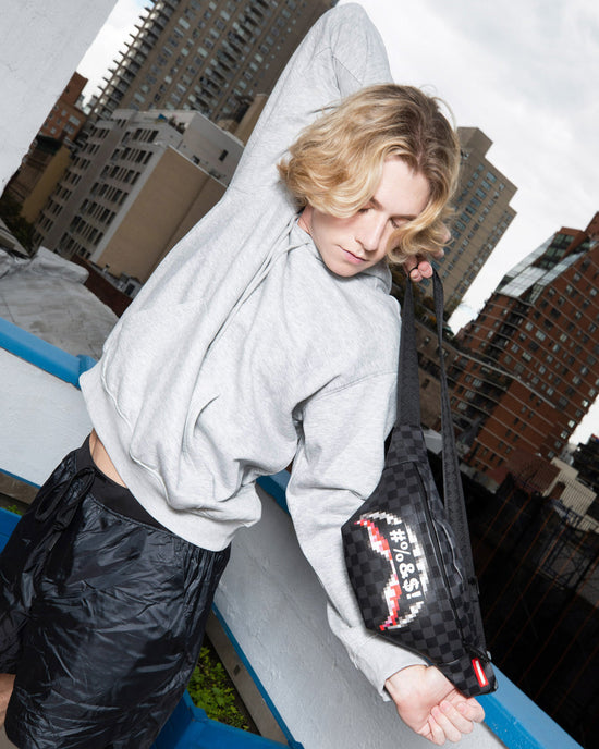 Sprayground 'WHAT THE BEEP' SHARK SAVVY CROSSBODY