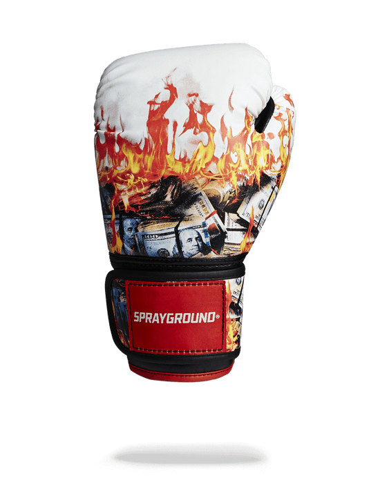 Sprayground WHITE FIRE MONEY BOXING GLOVES