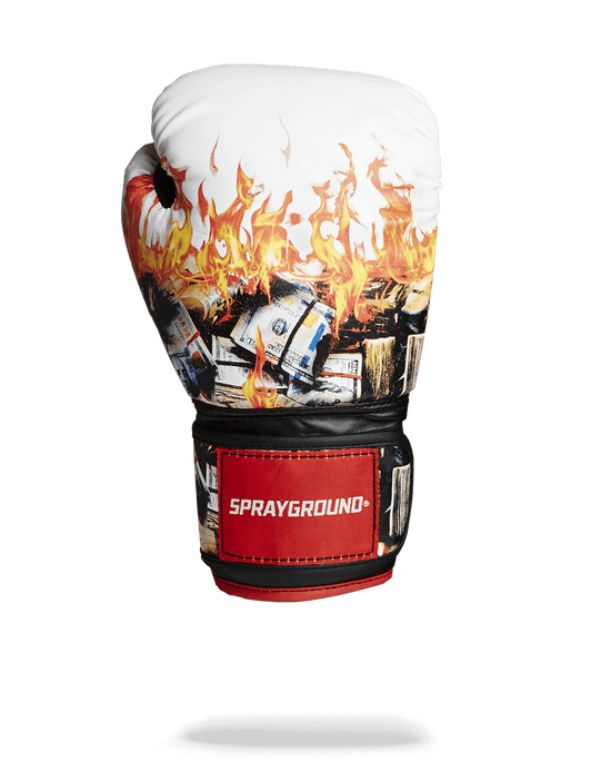 Sprayground WHITE FIRE MONEY BOXING GLOVES