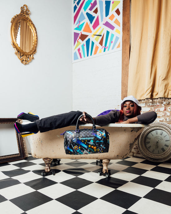 Sprayground WTF ALIEN INVASION MINI DUFFLE