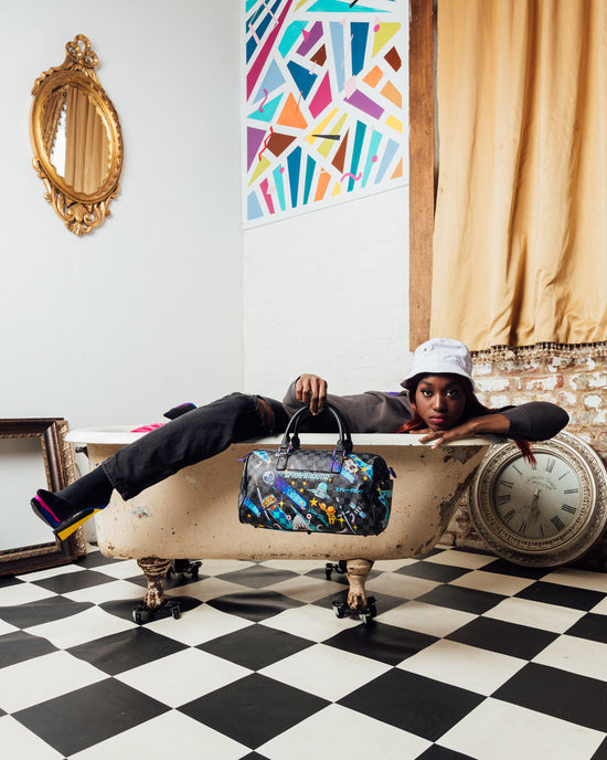 Sprayground WTF ALIEN INVASION MINI DUFFLE