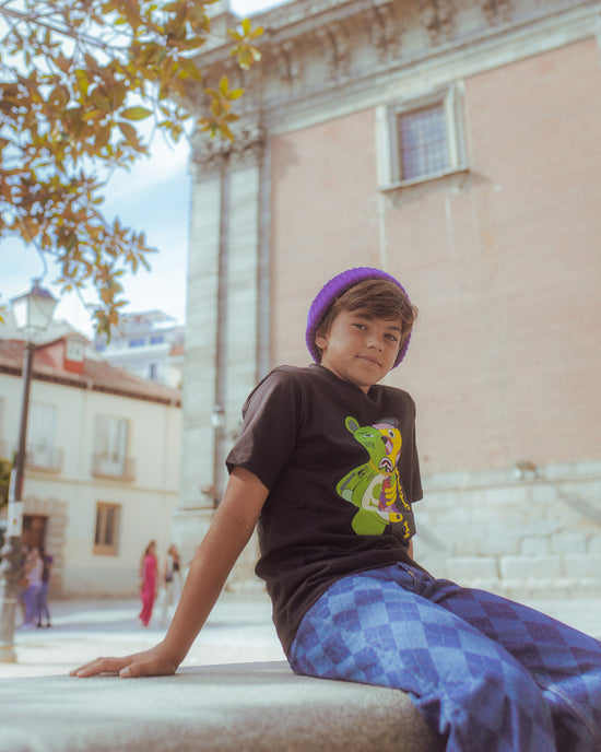 Sprayground YOUTH ANATOMY BEAR T-SHIRT BLACK