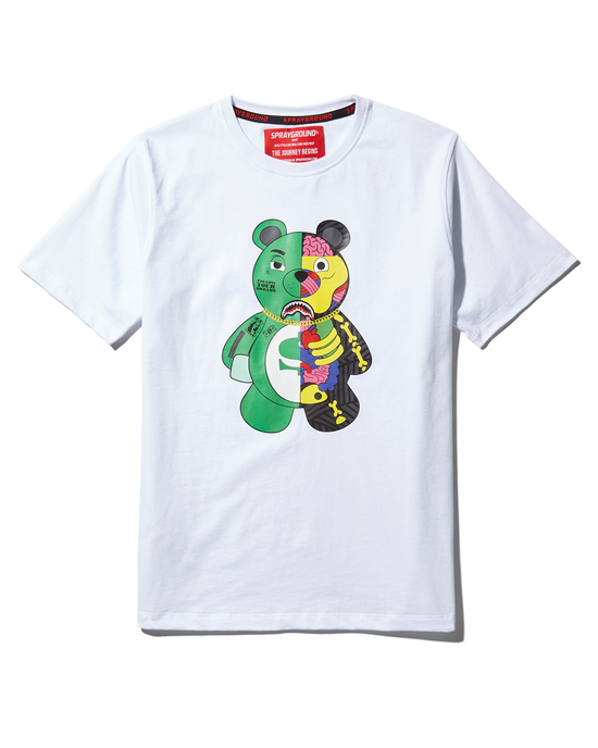 sprayground YOUTH ANATOMY BEAR T-SHIRT WHITE