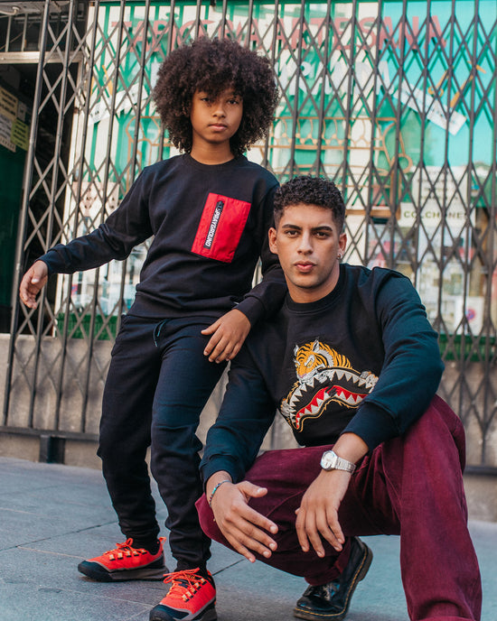 Sprayground YOUTH TIGER BLACK CREW
