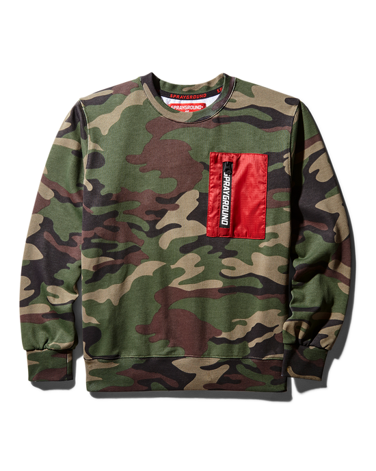 sprayground YOUTH TIGER CAMO SWEATER