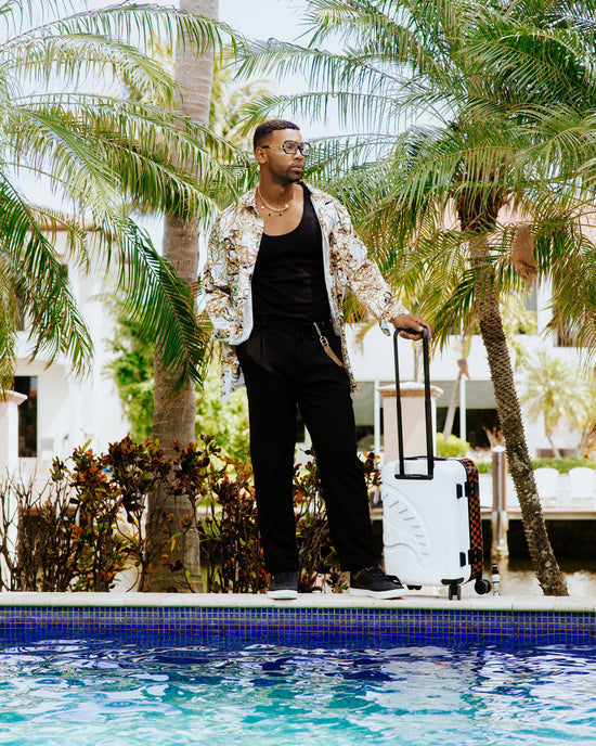 Sprayground SPRAYSHARKS WORLDWIDE SHARKITECTURE CARRY-ON LUGGAGE