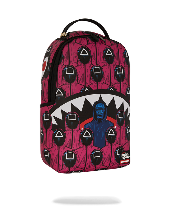 Sprayground SQUID GAME COLLAB FRONT MAN & PINK GUARD SHARKS BACKPACK