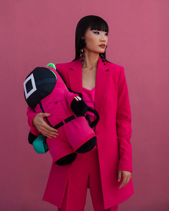 Sprayground SQUID GAME COLLAB PINK SOLDIERS BEAR BACKPACK