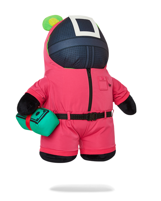 Sprayground SQUID GAME COLLAB PINK SOLDIERS BEAR BACKPACK
