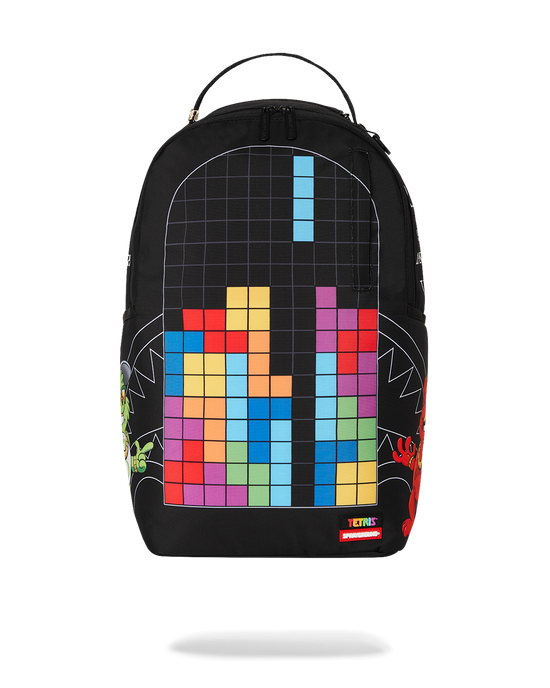 sprayground TETRIS WITH DIABLO AND MONEY BEAR BACKPACK