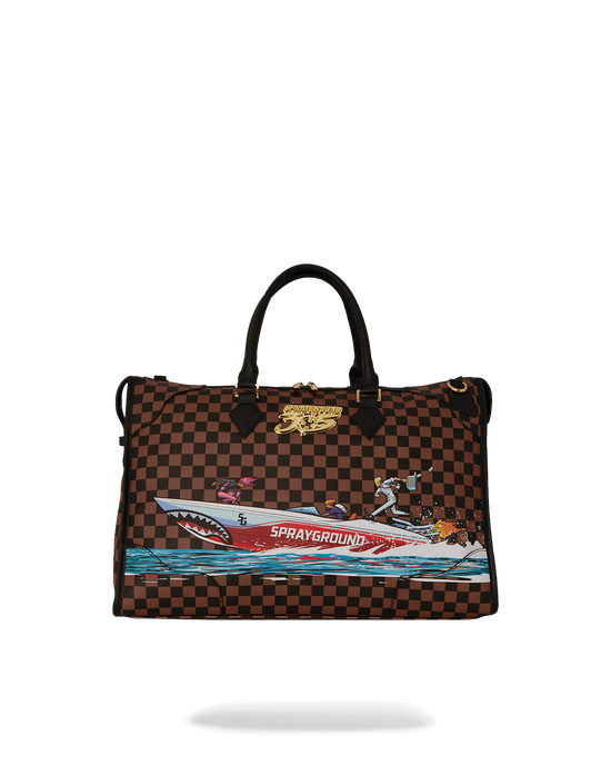 sprayground THE 305 SPEEDBOAT GETAWAY PYRAMID DUFFLE