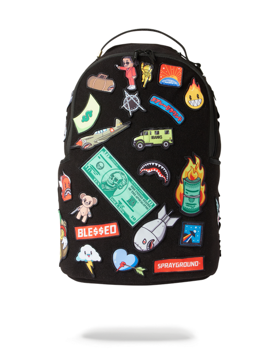 Sprayground THE 32 REMOVABLE PATCHES VELCRO BACKPACK