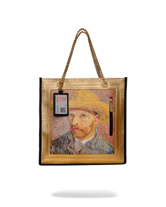 sprayground THE MET VAN GOGH FRAMED SELF-PORTRAIT TOTE