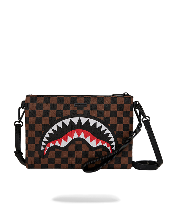 sprayground THE PRIVATE JET SHARK CLUB CROSSOVER CLUTCH