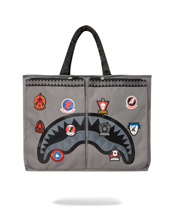 sprayground TOP GUN FLIGHT CREW OFFICIAL COLLAB PILOT TOTE