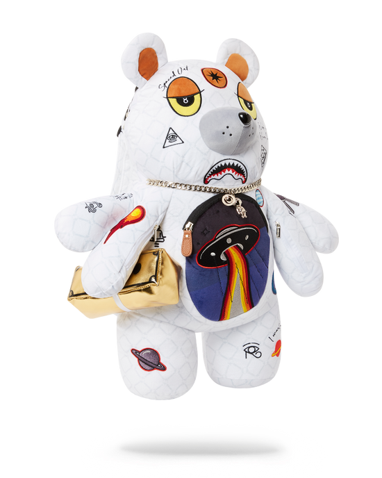 Sprayground UFO SPACED OUT MONEYBEAR TEDDYBEAR BACKPACK