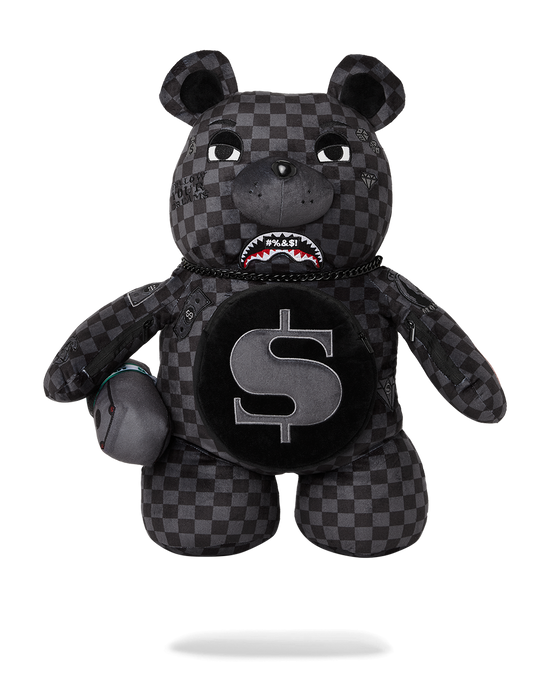 sprayground 'WHAT THE BEEP' SHARK MONEYBEAR TEDDYBEAR BACKPACK