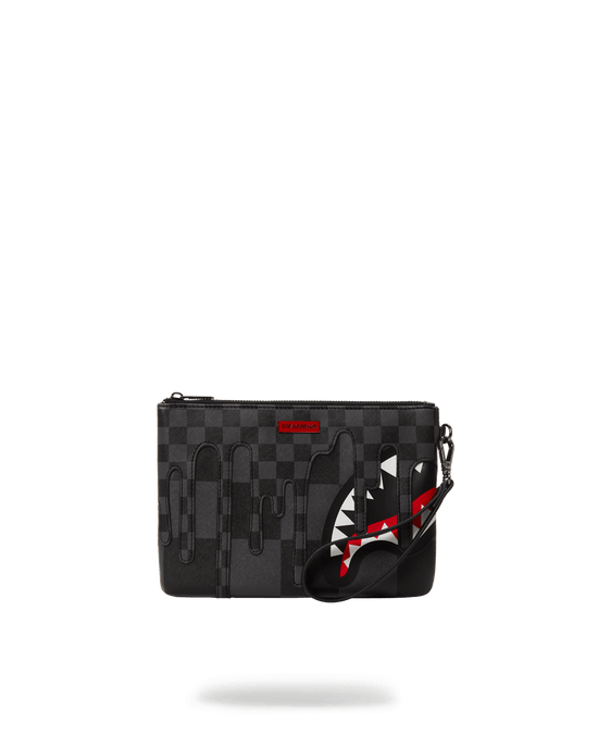 sprayground XTC GREY SHARKS IN PARIS CROSSOVER CLUTCH