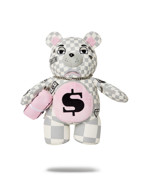 sprayground XTC LA PALAIS MEDIUM MONEYBEAR TEDDYBEAR BACKPACK