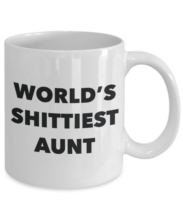 Spreadpassion Aunt Mug - Coffee Cup - World's Shittiest Aunt - Aunt Gifts - Funny Novelty Birthday Present Idea White Variant Sold Out Or Unavailable