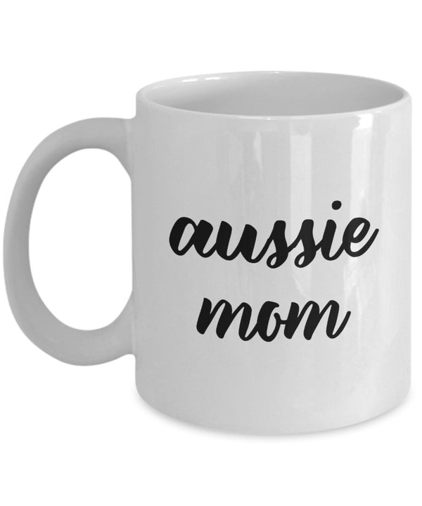 spreadpassion Aussie Mom Mug - Funny Tea Hot Cocoa Coffee Cup - Novelty Birthday Gift Idea White Variant sold out or unavailable