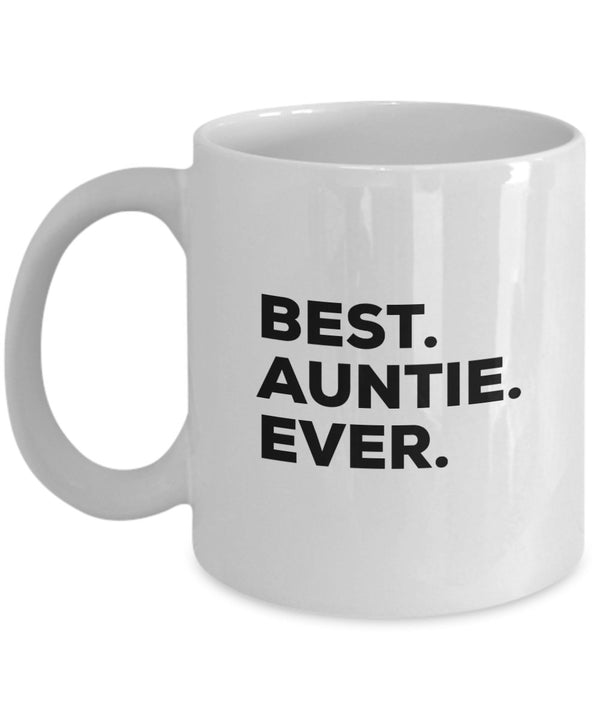 spreadpassion Best Auntie Ever Mug Coffee Cup - 1 You're Going To Be An Auntie - Funny Gag Gift - For A Novelty Present Idea - Add To Gift Bag Basket Box Set - Bir White Variant sold out or unavailable