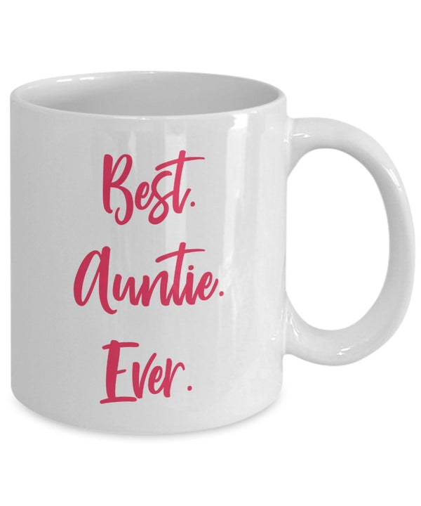 Spreadpassion Best Auntie Ever Mug - Funny Tea Hot Cocoa Coffee Cup - Novelty Birthday Christmas Anniversary Gag Gifts Idea White Variant Sold Out Or Unavailable