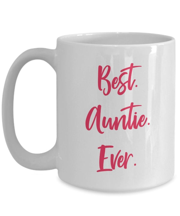 Spreadpassion Best Auntie Ever Mug - Funny Tea Hot Cocoa Coffee Cup - Novelty Birthday Christmas Anniversary Gag Gifts Idea White Variant Sold Out Or Unavailable