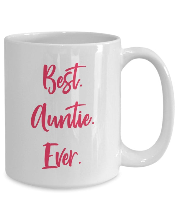 Spreadpassion Best Auntie Ever Mug - Funny Tea Hot Cocoa Coffee Cup - Novelty Birthday Christmas Anniversary Gag Gifts Idea White Variant Sold Out Or Unavailable