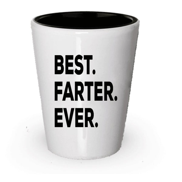 spreadpassion Best Farter Ever Shot Glass - Happy Grand Novelty Gift Idea - 11 or 15 Ounce - Dad Daddy Father - Funny Gag Gift - For A Novelty Present Idea - Add To Gift Bag Basket Box Set (6)