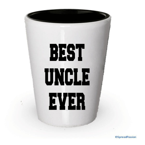spreadpassion Best Uncle Ever Shot Glass- Funny Shot Glasses (2)