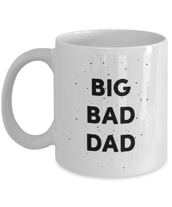 spreadpassion Big Bad Dad Tasse – Funny Tee Hot Cocoa Kaffeetasse – Neuheit Geburtstag Weihnachten Jahrestag Gag Geschenke Idee Weiß Variant sold out or unavailable