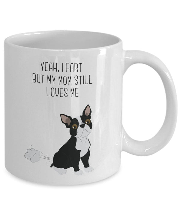 Spreadpassion Boston Terrier Fart Tasse – Ja I FART But My Mom Noch Loves Me- Funny Tee Hot Cocoa Kaffeetasse – Neuheit Geburtstag Weihnachten Gag Geschenke Idee 11oz Weiß Weiß Variant Sold Out Or Unavailable