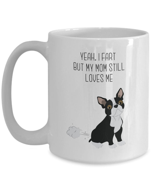 Spreadpassion Boston Terrier Fart Tasse – Ja I FART But My Mom Noch Loves Me- Funny Tee Hot Cocoa Kaffeetasse – Neuheit Geburtstag Weihnachten Gag Geschenke Idee 11oz Weiß Weiß Variant Sold Out Or Unavailable