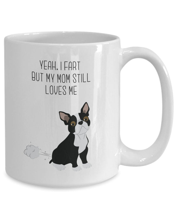 Spreadpassion Boston Terrier Fart Tasse – Ja I FART But My Mom Noch Loves Me- Funny Tee Hot Cocoa Kaffeetasse – Neuheit Geburtstag Weihnachten Gag Geschenke Idee 11oz Weiß Weiß Variant Sold Out Or Unavailable