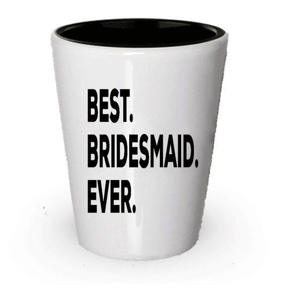 spreadpassion Bridesmaid Shot Glass - For Bridesmaids - Junior Proposal Add To Set Basket Gifts Funny Sister Set (1)