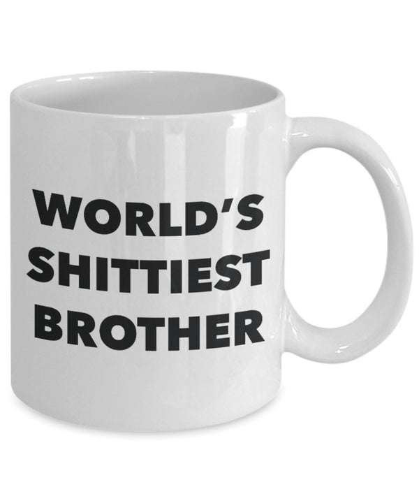 Spreadpassion Brother Mug - Coffee Cup - World's Shittiest Brother - Brother Gifts - Funny Novelty Birthday Present Idea White Variant Sold Out Or Unavailable
