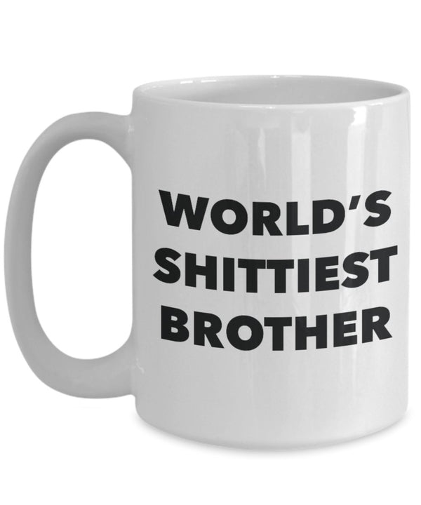 Spreadpassion Brother Mug - Coffee Cup - World's Shittiest Brother - Brother Gifts - Funny Novelty Birthday Present Idea White Variant Sold Out Or Unavailable
