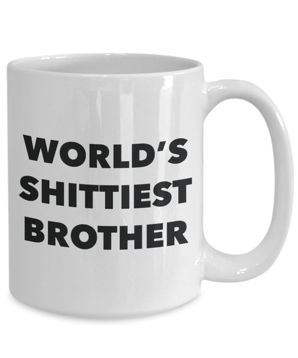 Spreadpassion Brother Mug - Coffee Cup - World's Shittiest Brother - Brother Gifts - Funny Novelty Birthday Present Idea White Variant Sold Out Or Unavailable