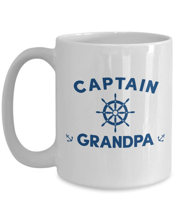 Spreadpassion Captain Grandpa Mug - Funny Tea Hot Cocoa Coffee Cup - Novelty Birthday Christmas Anniversary Gag Gifts Idea White Variant Sold Out Or Unavailable